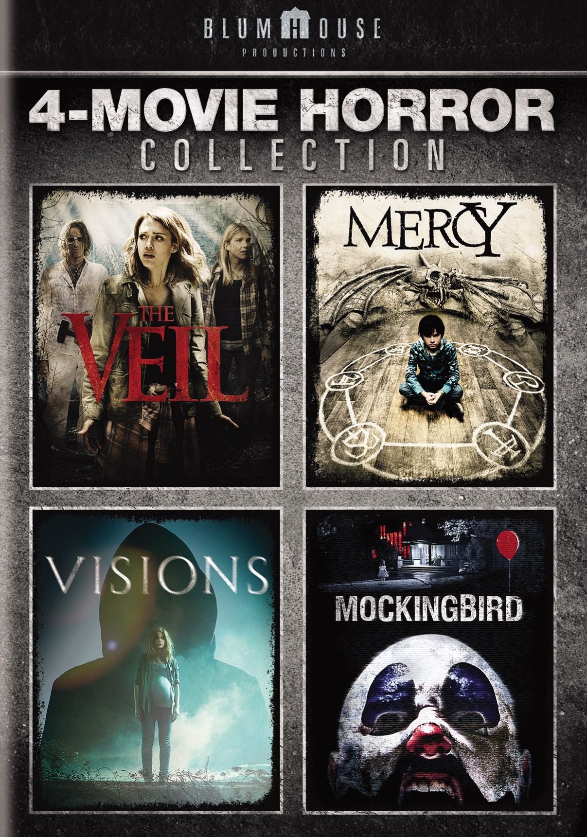 Blumhouse 4-Movie Horror Collection - The Veil/Mercy/Visions/Mockingbird [2 Discs]