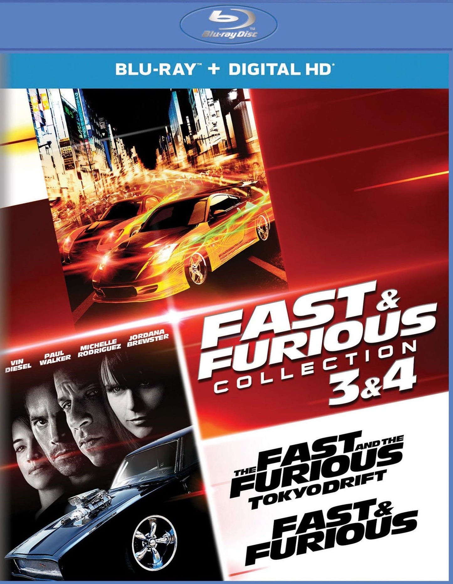 Fast and Furious Collection: 3 and 4 [Includes Digital Copy] [Blu-ray] [2 Discs]