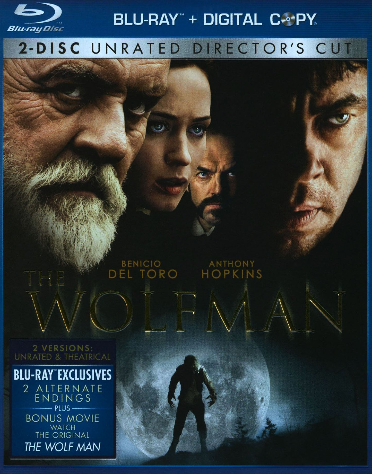 The Wolfman [Rated/Unrated Versions] [2 Discs] [Includes Digital Copy] [Blu-ray]