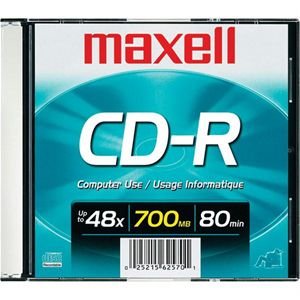 Maxell 48x Write-Once CD-R For Data - Single