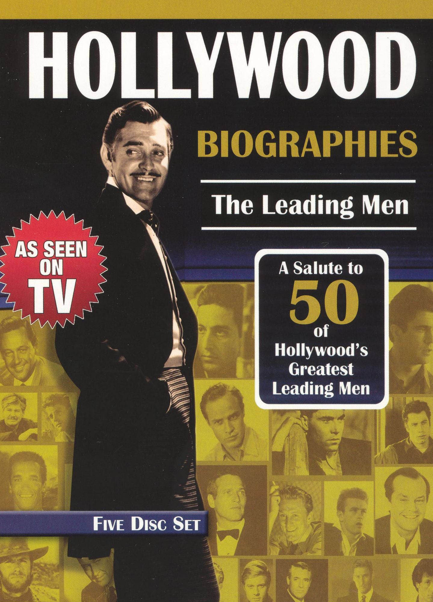 Hollywood Biographies: The Leading Men [5 Discs]