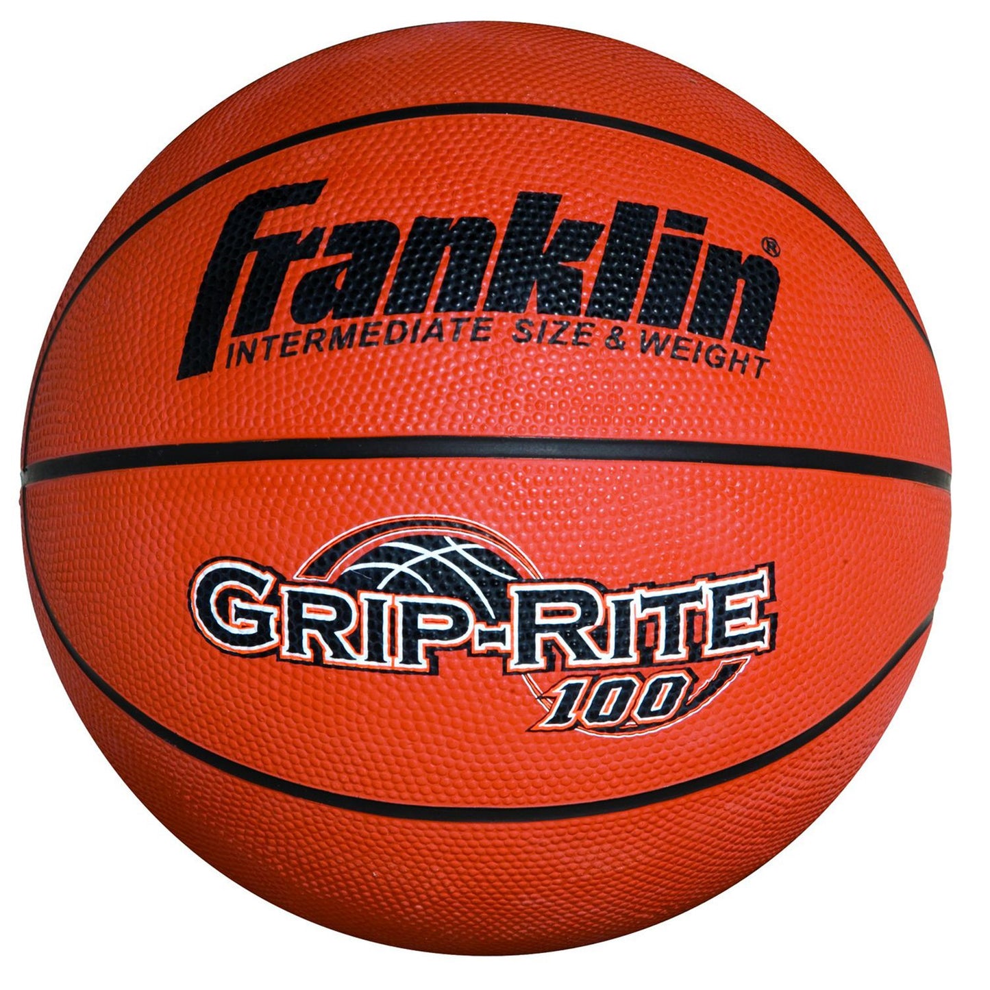 Franklin Sports Intermediate Size Grip-Rite 100 Rubber Basketball