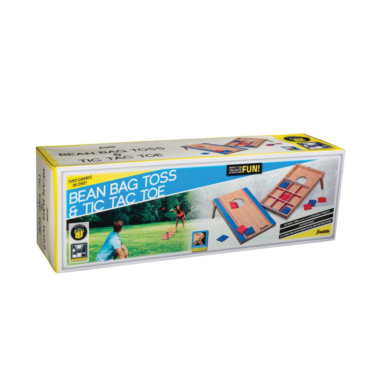 Franklin Sports 13068-01 Fold-N-Go Bean Bag Tic Tac Toe Combo