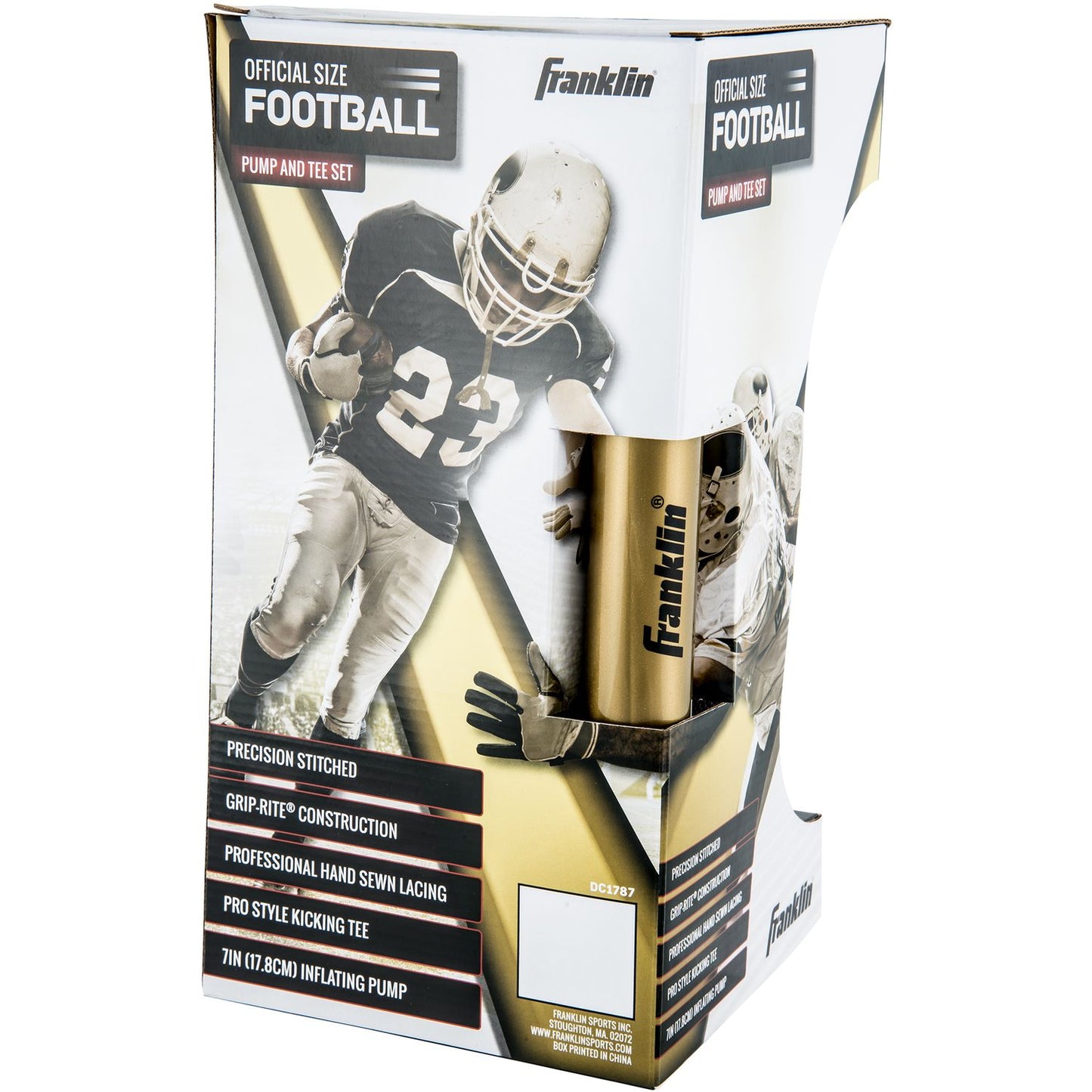 Franklin Sports Grip-Rite¿ Pump & Tee Football Set-Official