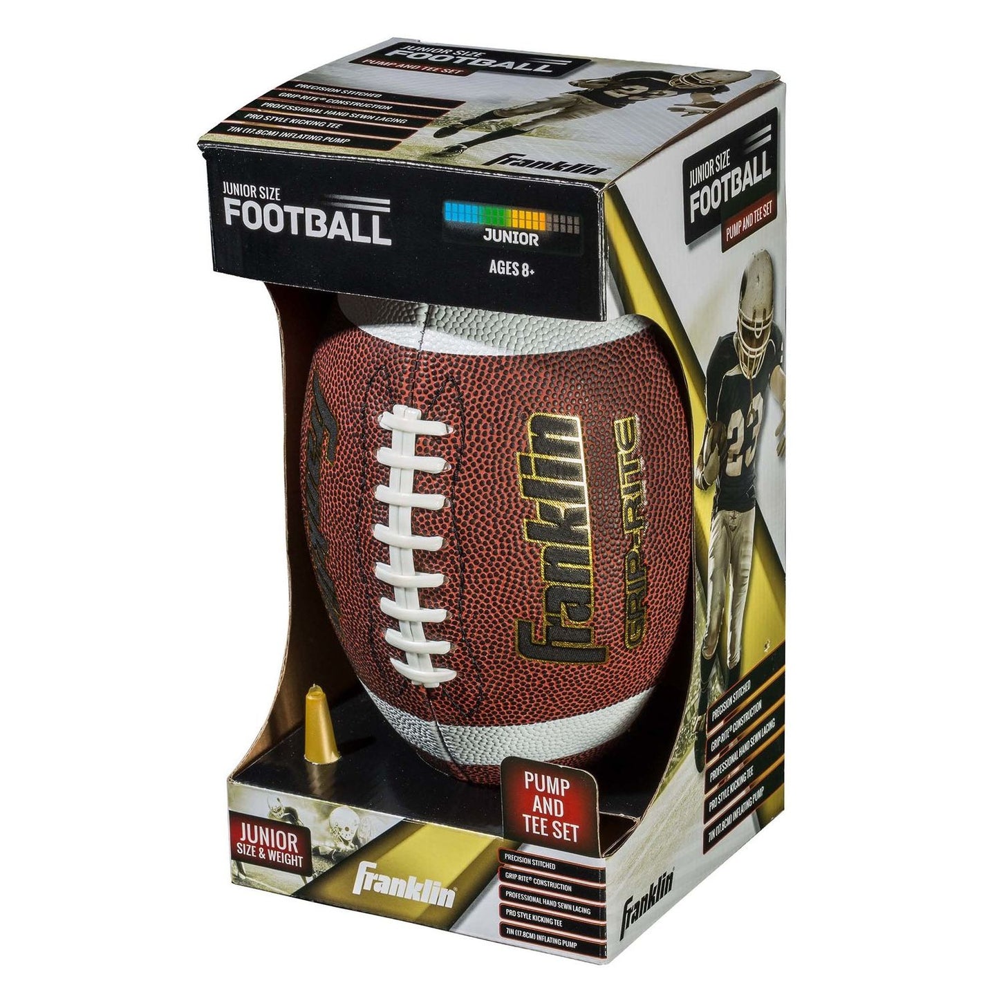 Franklin Sports Grip-Rite¿ Pump & Tee Football Set-Junior