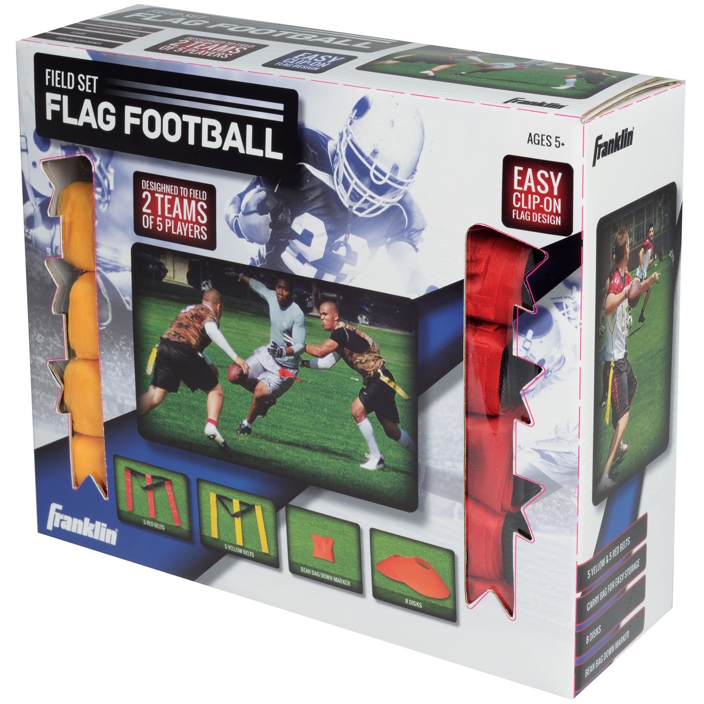 Franklin Sports 10 Player Youth Flag Football Field Set