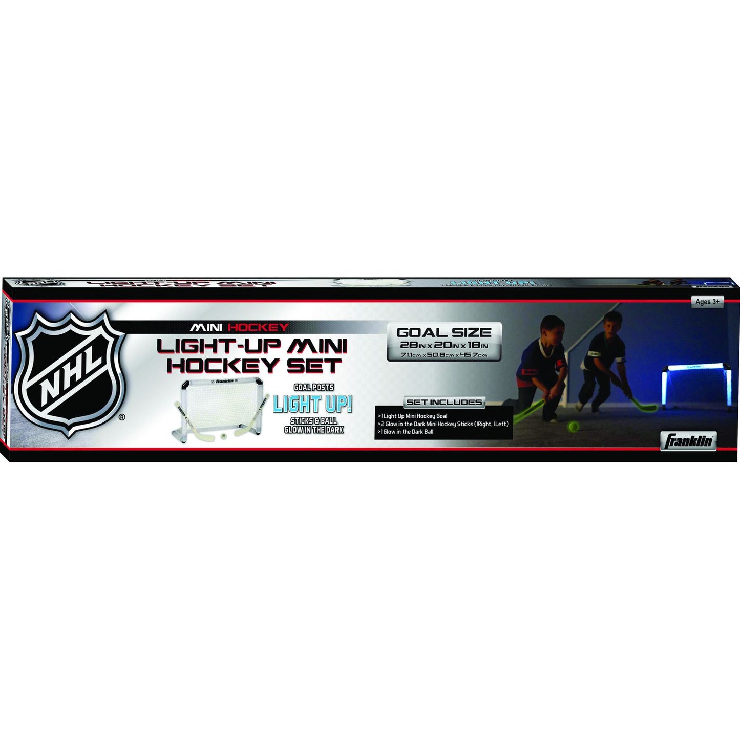 Franklin Sports NHL Mini Hockey Light-Up Goal Set