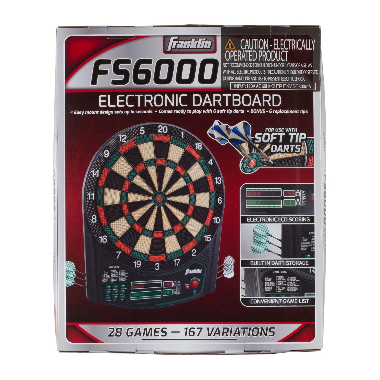 Franklin Sports FS 6000 Electronic Dartboard
