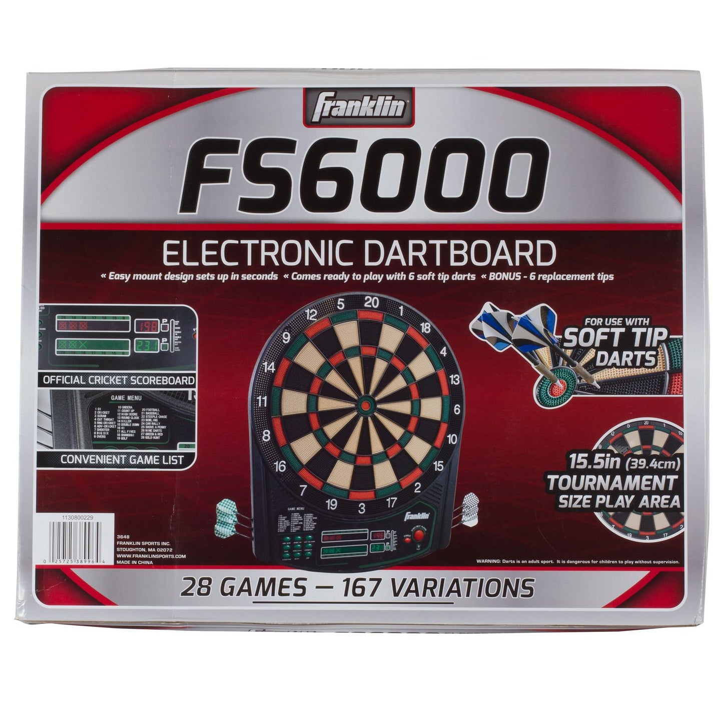 Franklin Sports FS 6000 Electronic Dartboard