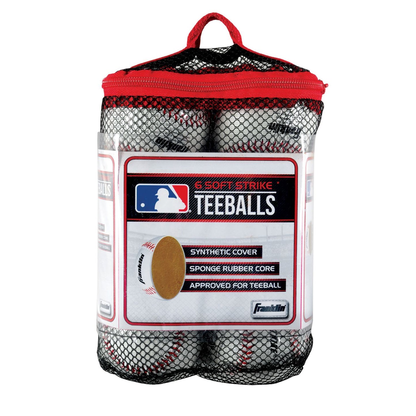 Franklin Sports MLB Soft Strike Teeballs - 6 Pack