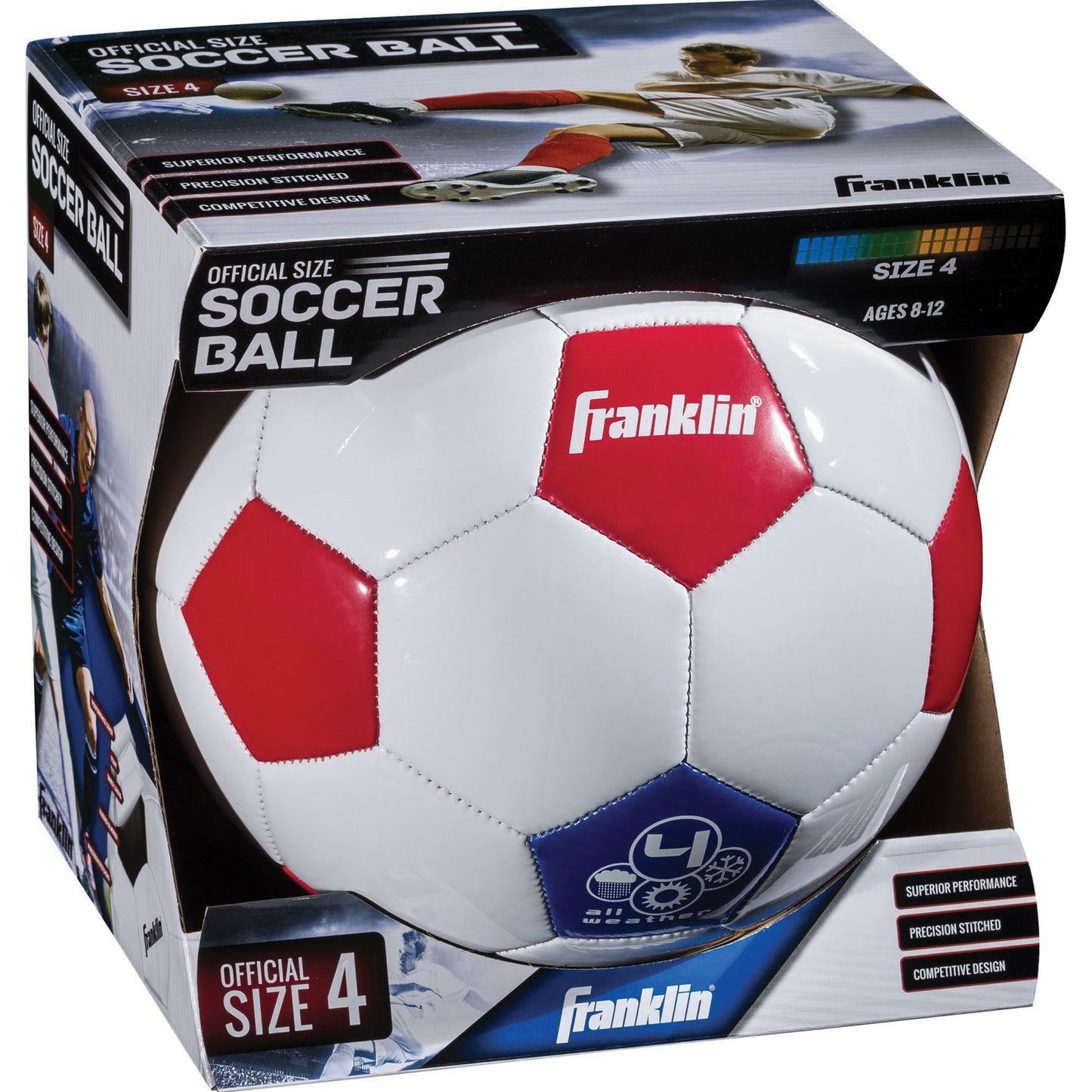 Franklin Sports Size 4 USA Soccer Ball