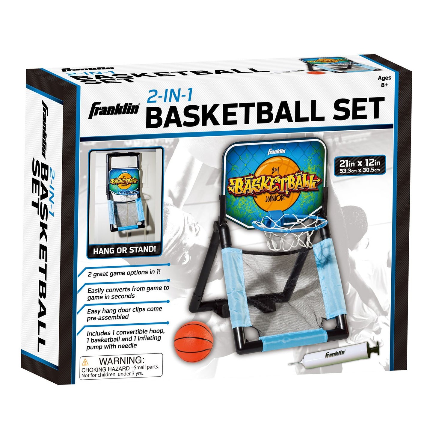 Franklin Sports 2-in-1 Basketball Set