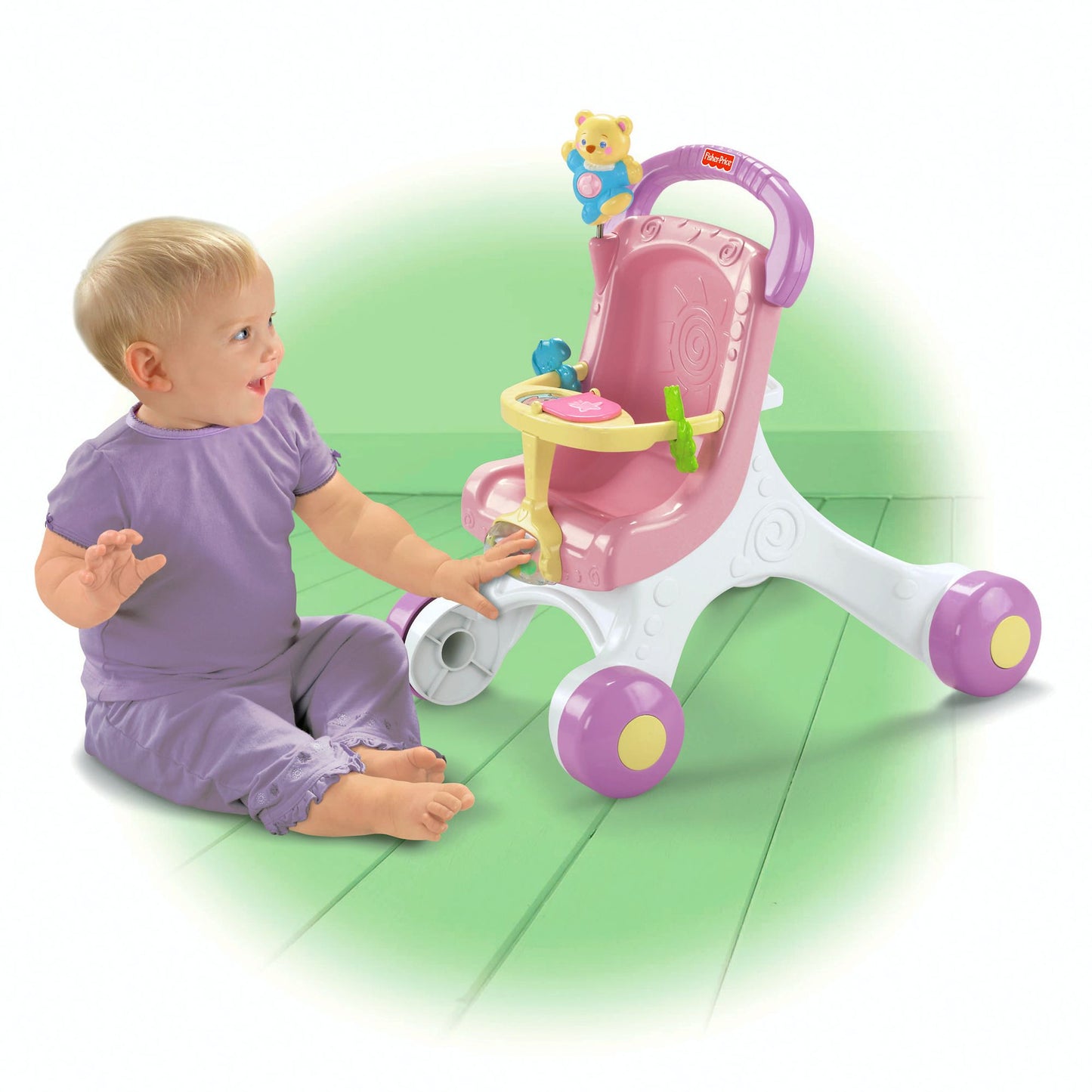 Fisher-Price Brilliant Basics Stroll-Along Walker