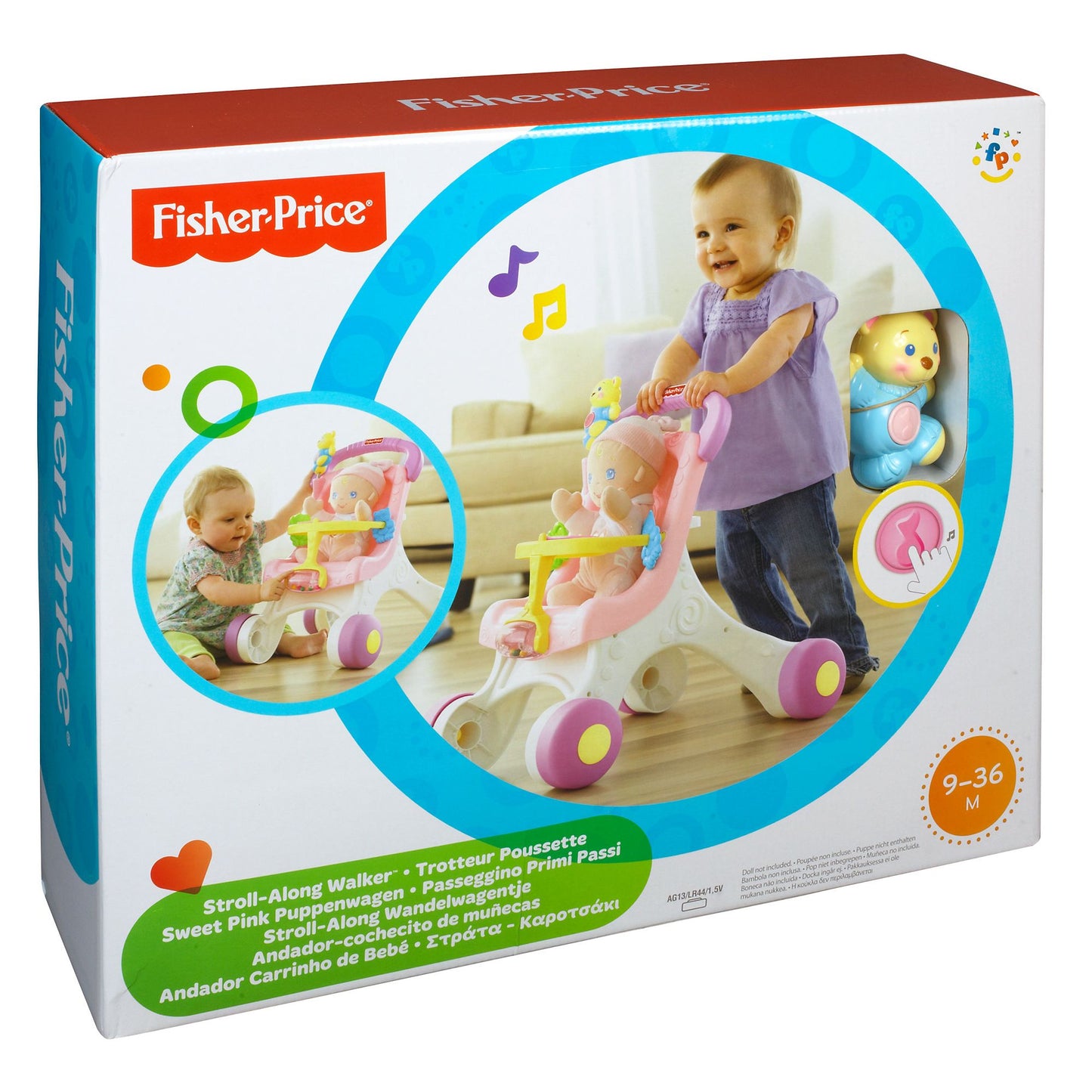 Fisher-Price Brilliant Basics Stroll-Along Walker