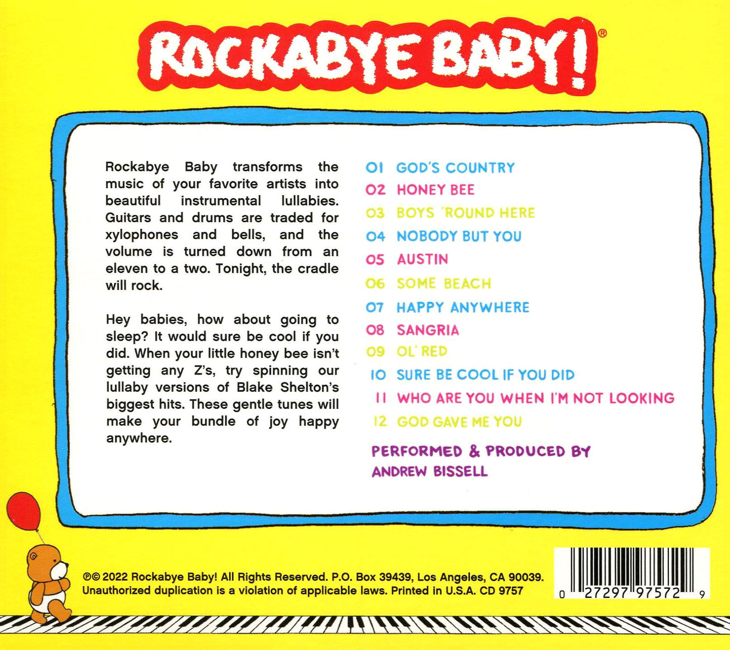 Lullaby Renditions Of Blake Shelton