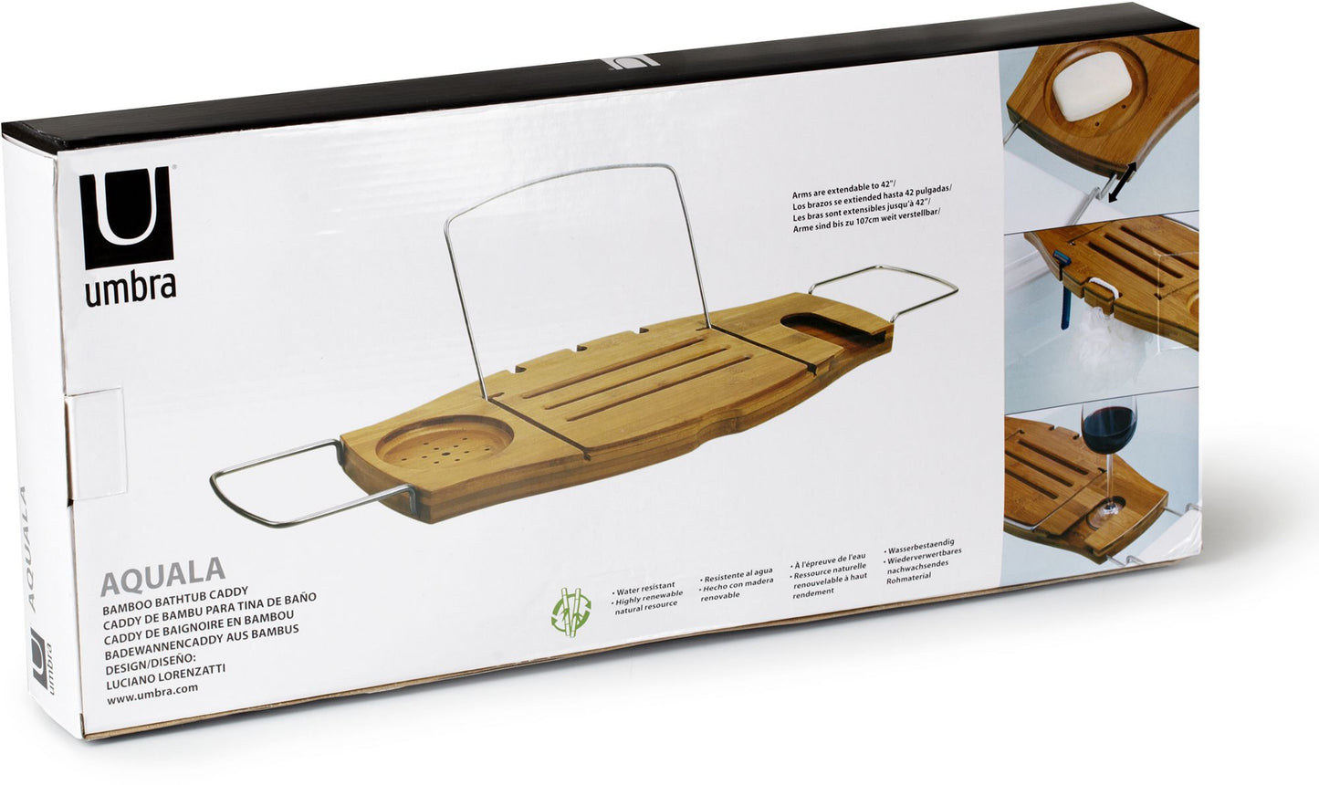 Aquala Bathtub Caddy- Natural