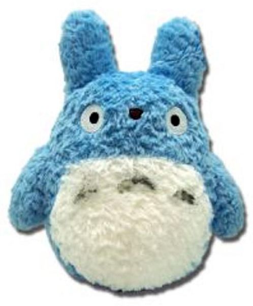 8'' Blue Fluffy Medium Totoro Plush ''My Neighbor Totoro'' (Box/2), Sun Arrow Plush