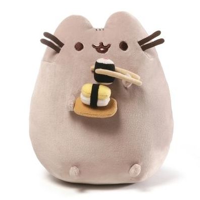 GUND Pusheen Snackable Sushi Plush, Stuffed Animal for Ages 8 and Up, 9.5" Gray