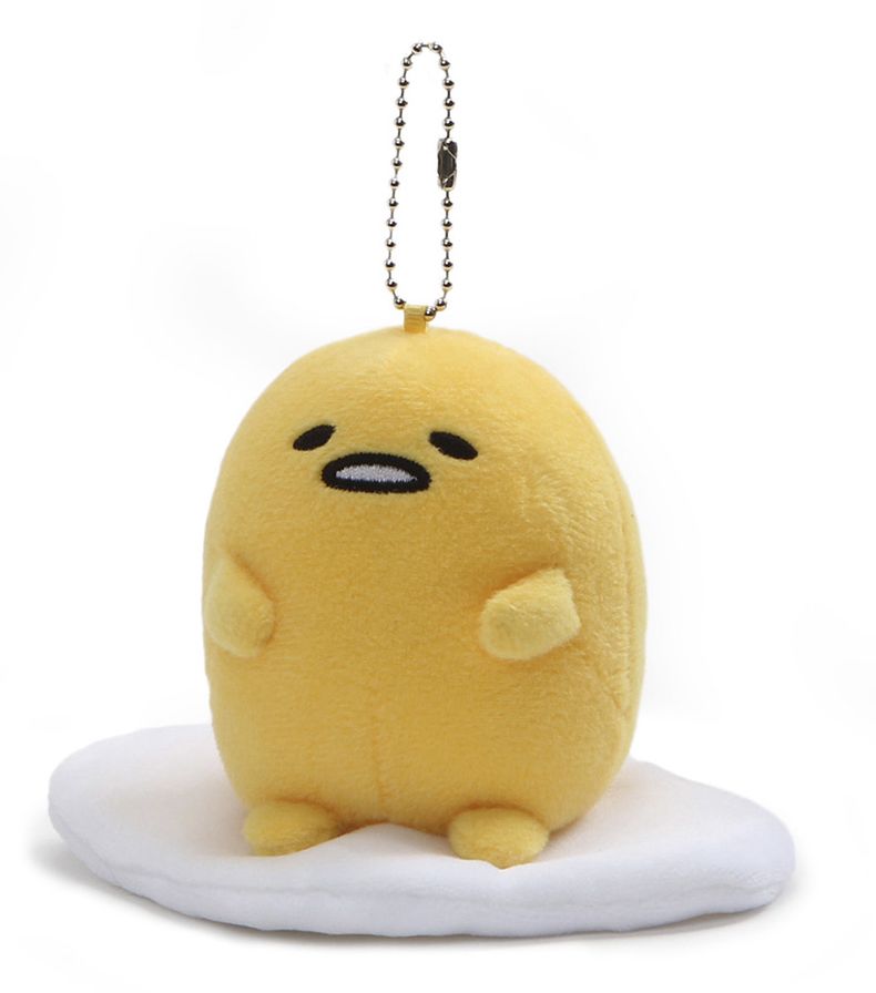 KEYCHAIN- Gudetama Sitting Up Signature Pose