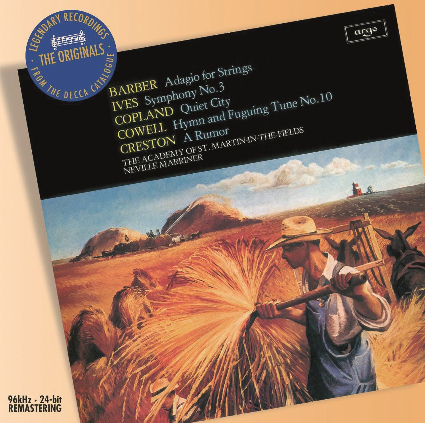 Barber: Adagio For Strings / Ives: Symphony No. 3 / Copland: Quiet City, Etc.