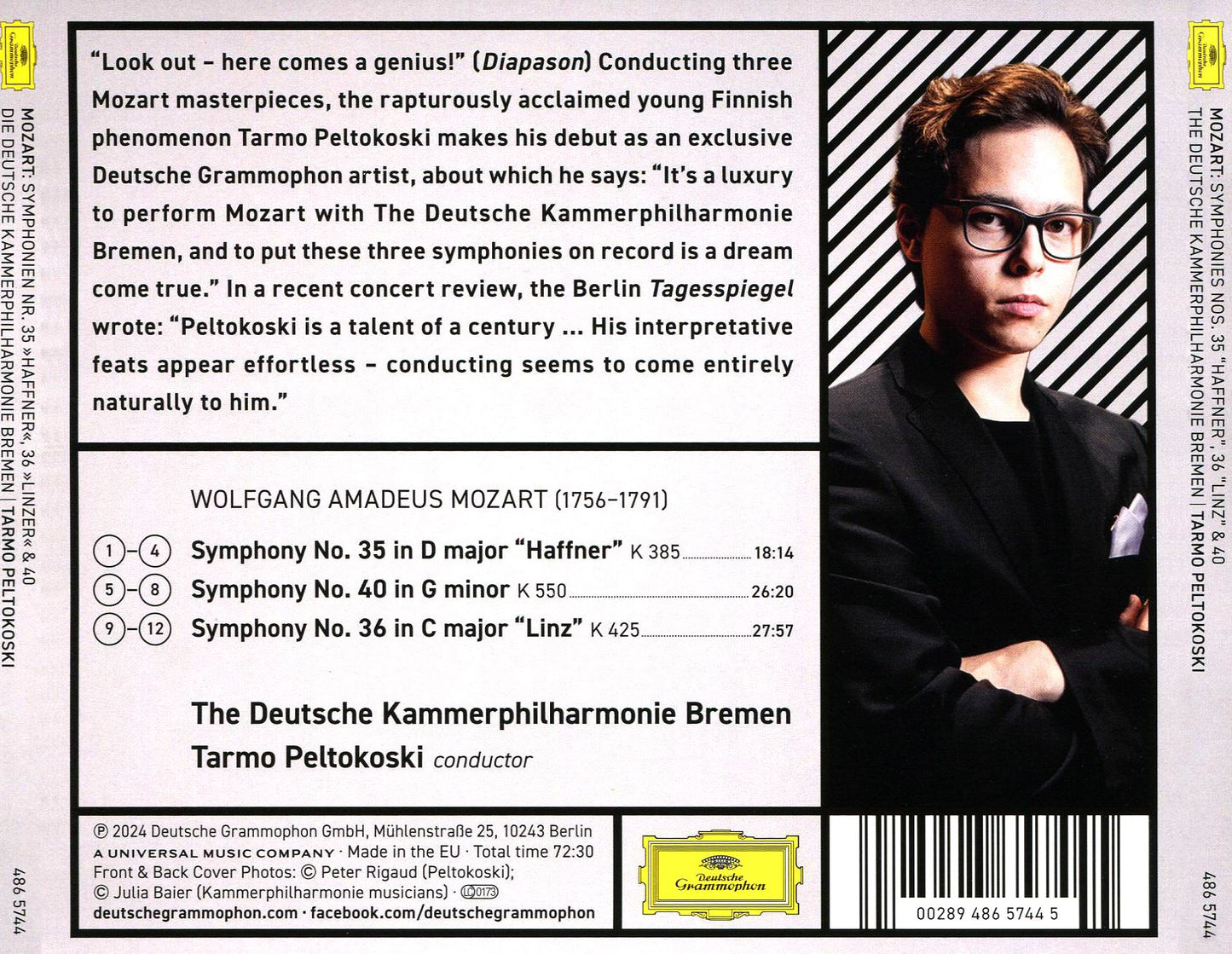 Mozart Symphonies (Tarmo Peltokoski / Deutsche Kammerphilharmonie)
