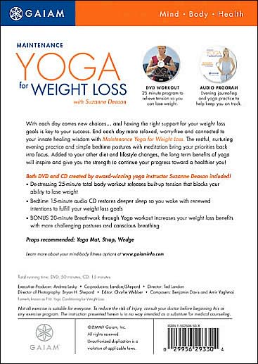 Maintenance Yoga for Weight Loss [CD/DVD]