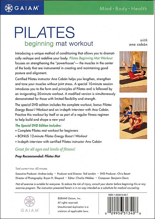 Pilates: Beginning Mat Workout