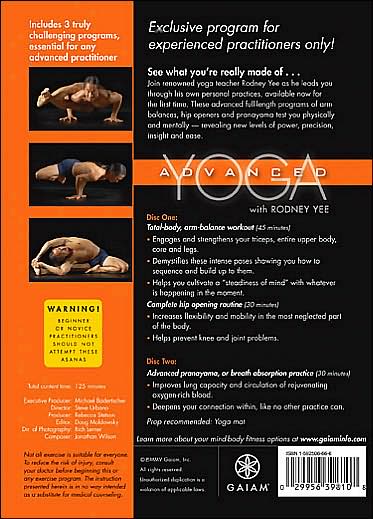 Rodney Yee: Advanced Yoga [2 Discs]