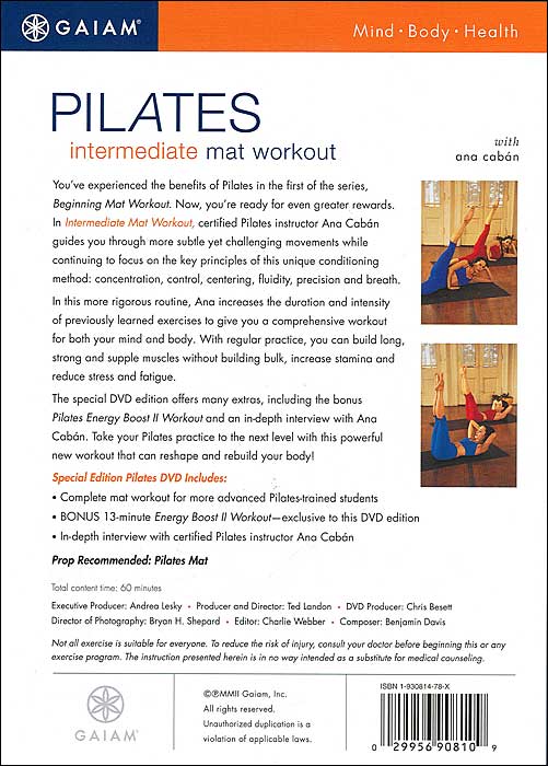 Pilates Intermediate Mat Workout