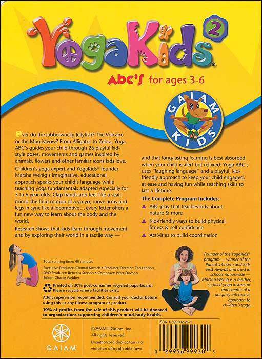 Yoga Kids, Vol. 2: ABC's for Ages 3-6