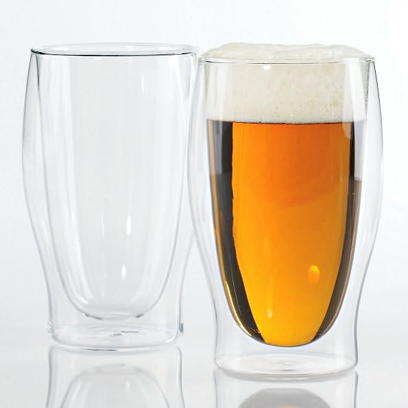 Steady-Temp Double Wall Beer Glasses - Set of 2