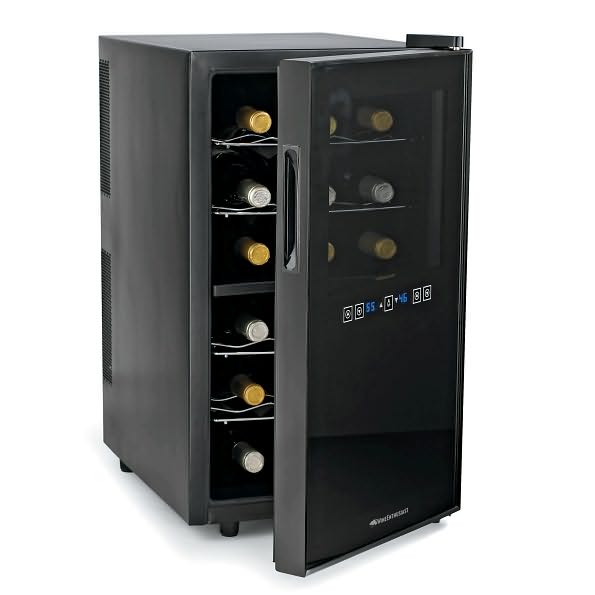 Silent 18 Bottle Two-Temp Touchscreen Wine Refrigerator (Reflective Smoke)