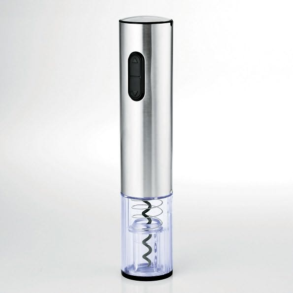 Stainless Steel Electric Blue Push-Button Corkscrew