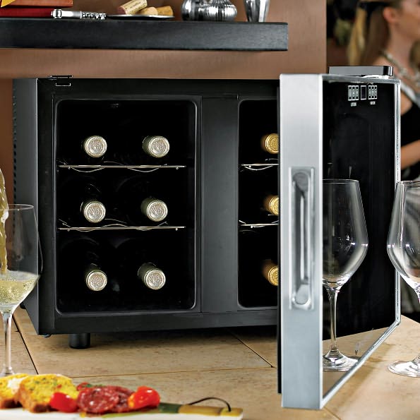 Silent 12 Bottle Dual Zone Touchscreen Wine Refrigerator