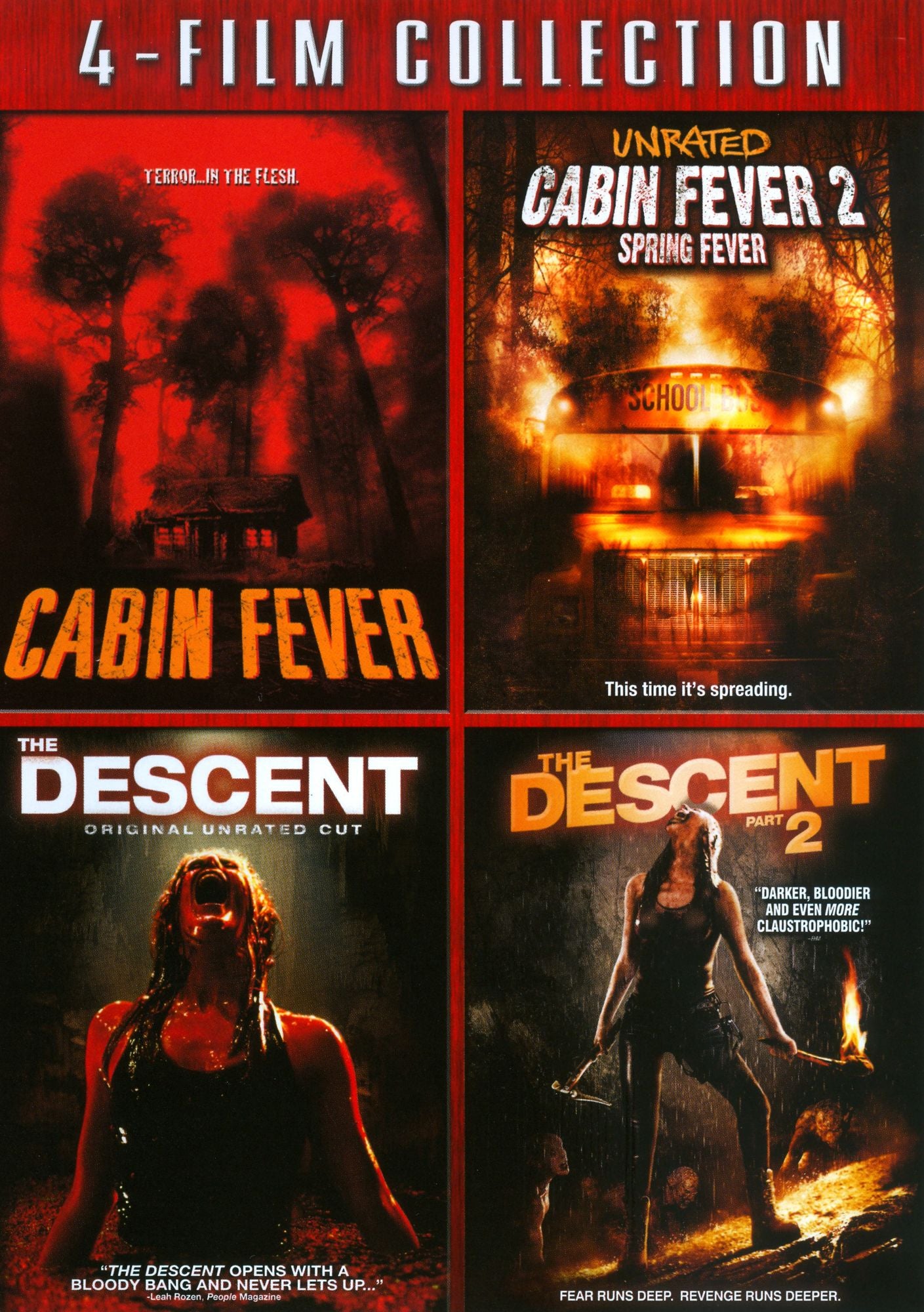 Cabin Fever/Cabin Fever 2/Descent/Descent 2 [4 Discs]