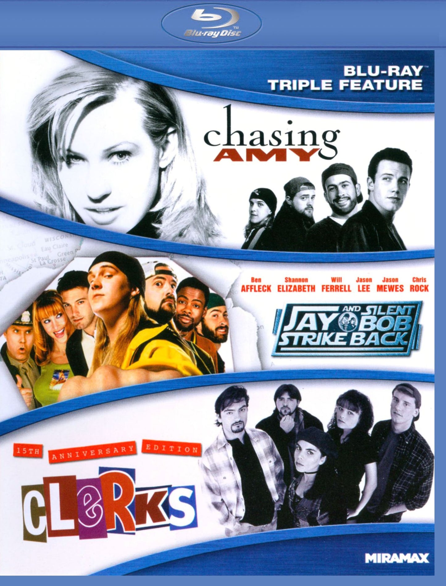 Chasing Amy/Jay & Silent Bob Strike Back/Clerks [3 Discs] [Blu-ray]