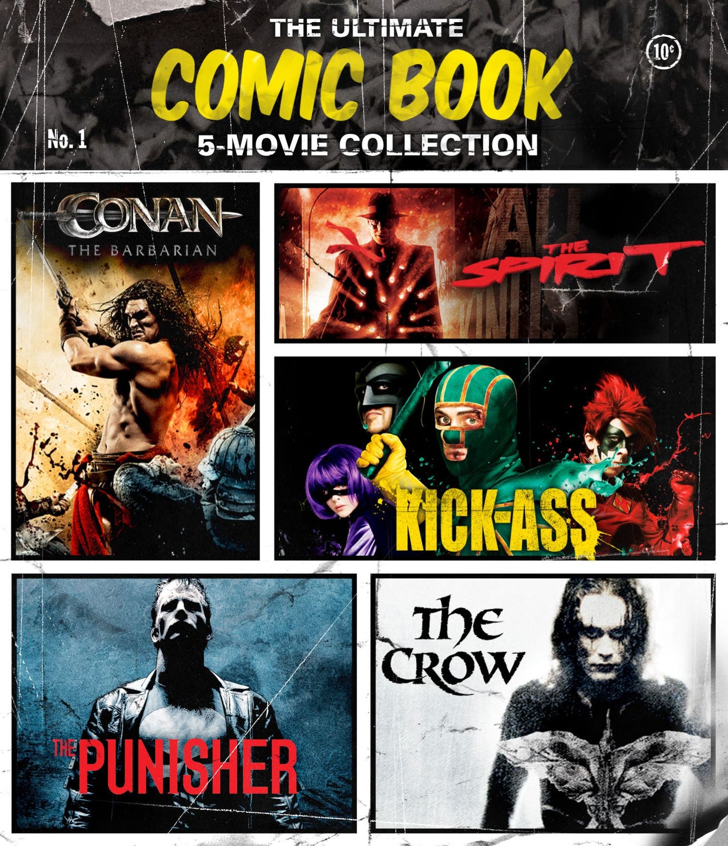 The Ultimate Comic Book 5-Movie Collection [3 Discs] [Blu-ray]