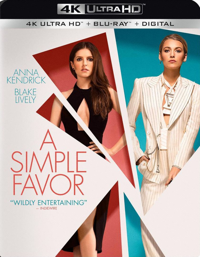 A Simple Favor [Includes Digital Copy] [4K Ultra HD Blu-ray/Blu-ray]