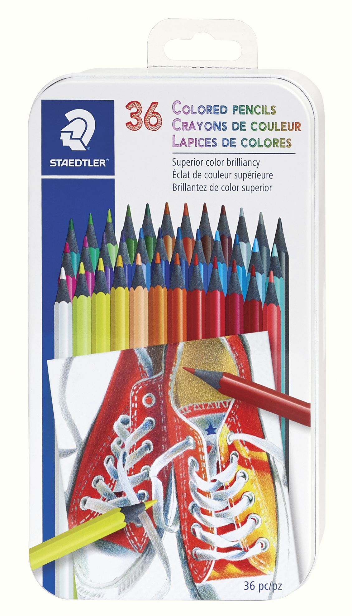 Coloured pencil 36pcs Metal Tin