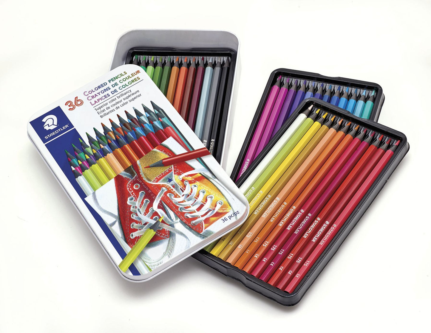 Coloured pencil 36pcs Metal Tin