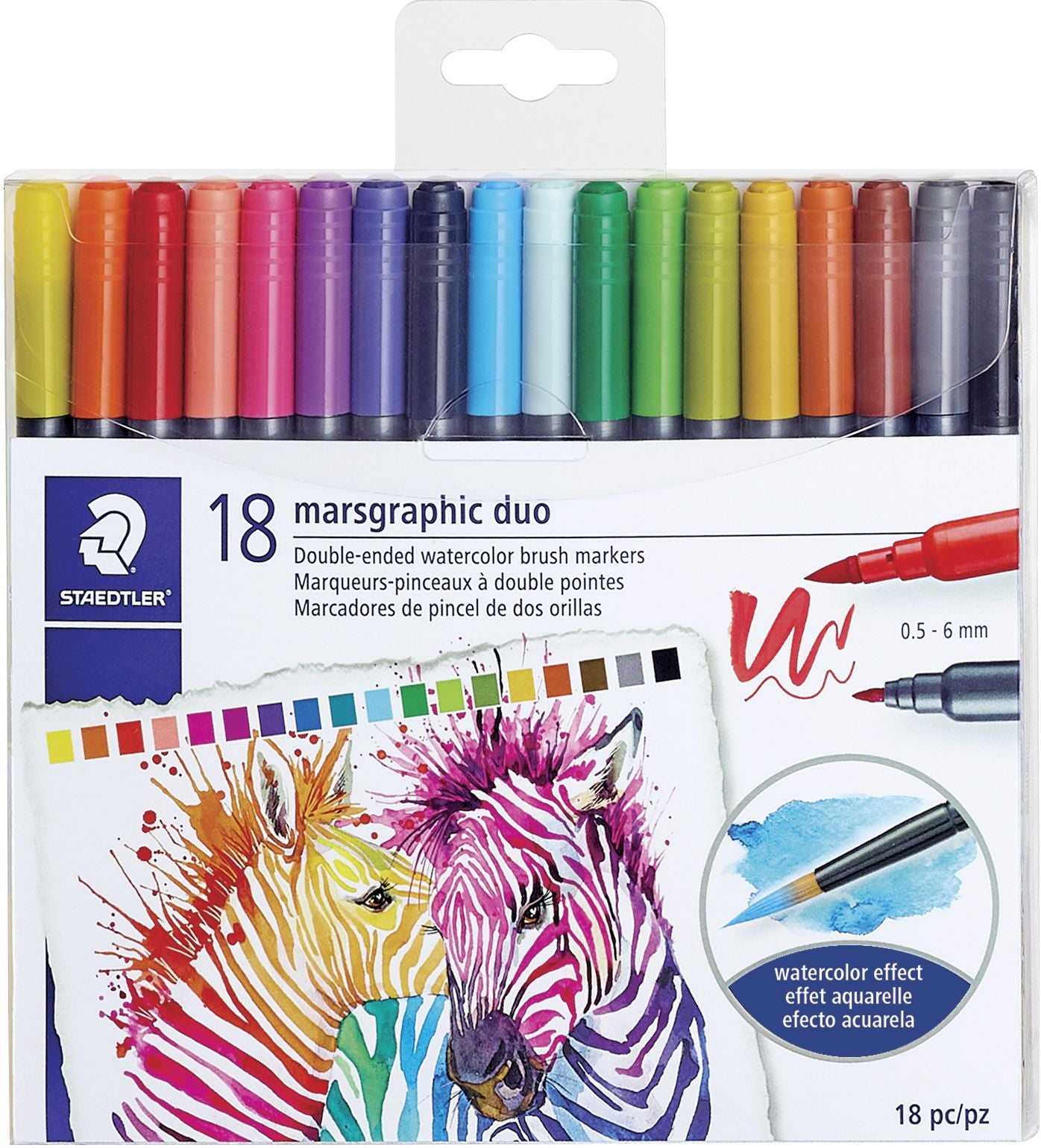 Dual tip watersoluble markers 18pk