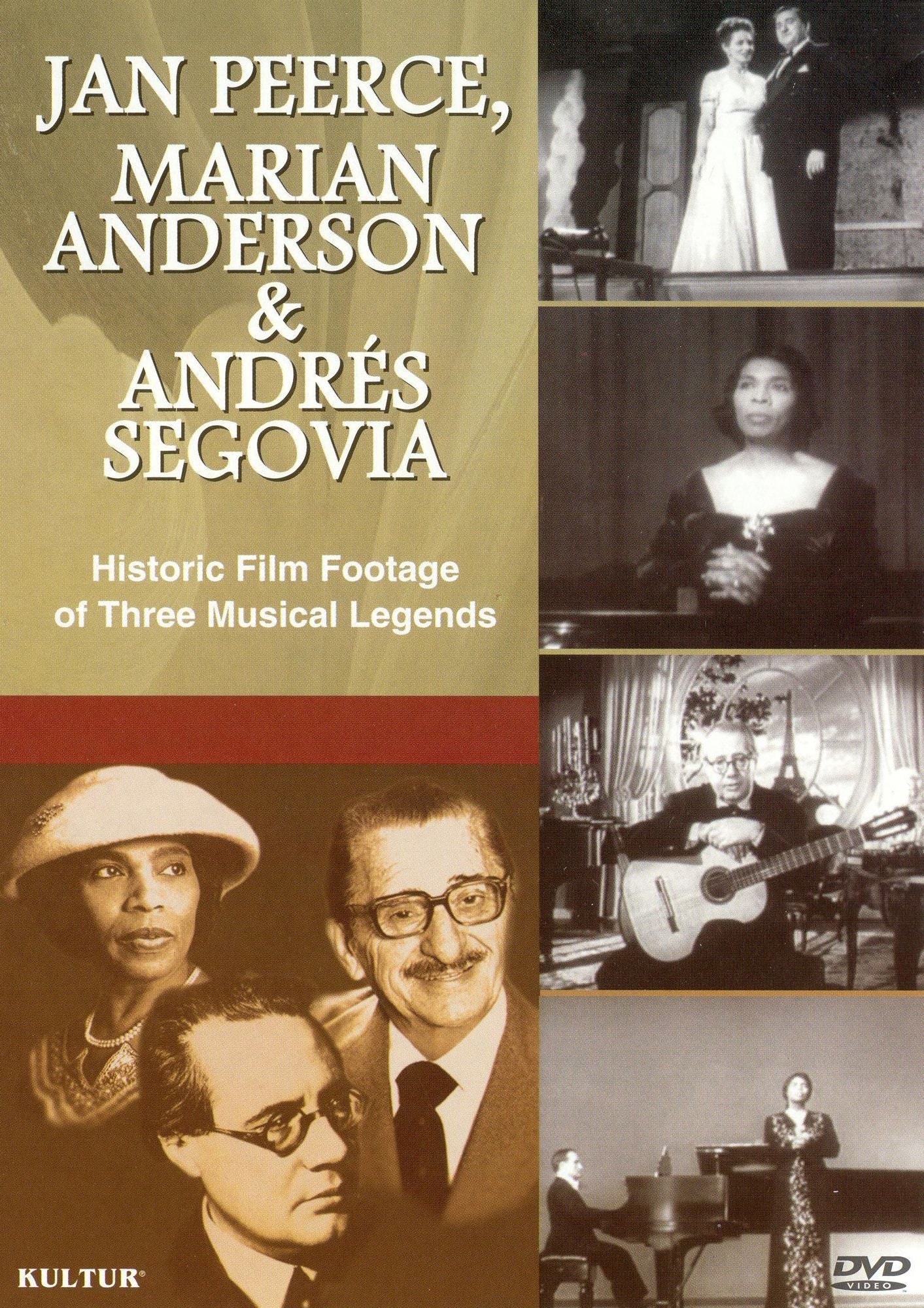 Jan Peerce, Marian Anderson & Andres Segovia