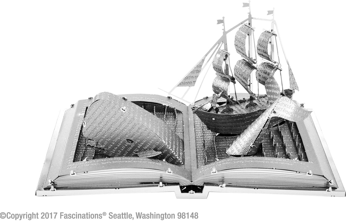 Metal Earth - Moby Dick Book Sculpture