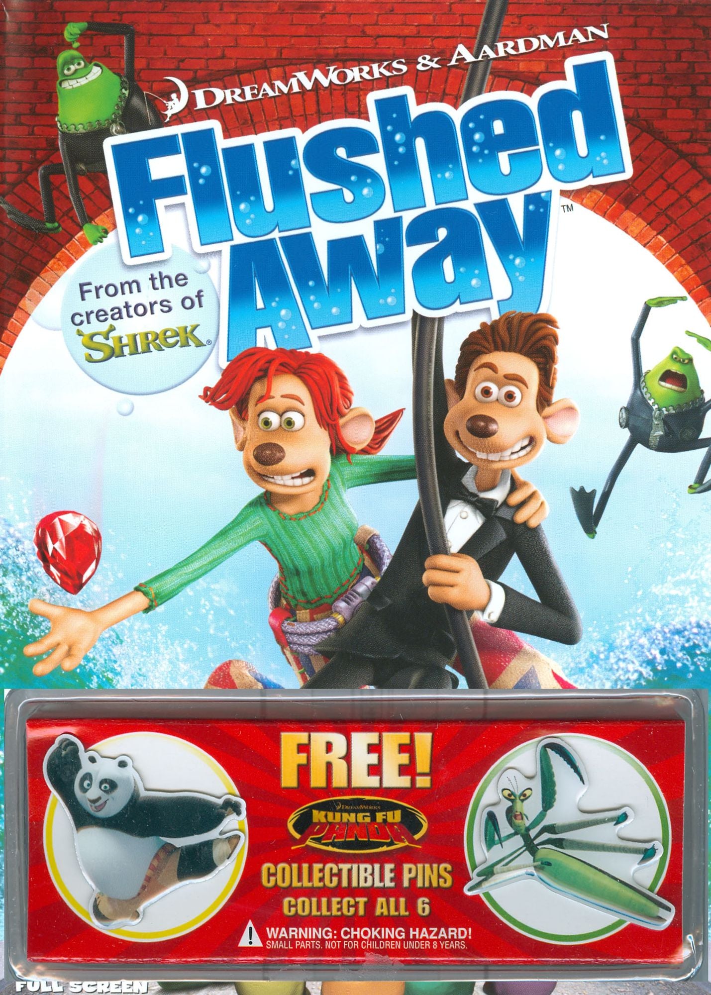 Flushed Away [P&S] [With 2 Kung Fu Panda Pins]