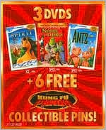 Shrek the Third/Antz/Spirit: Stallion of the Cimarron [With 6 Kung Fu Panda Pins] [3 Discs]