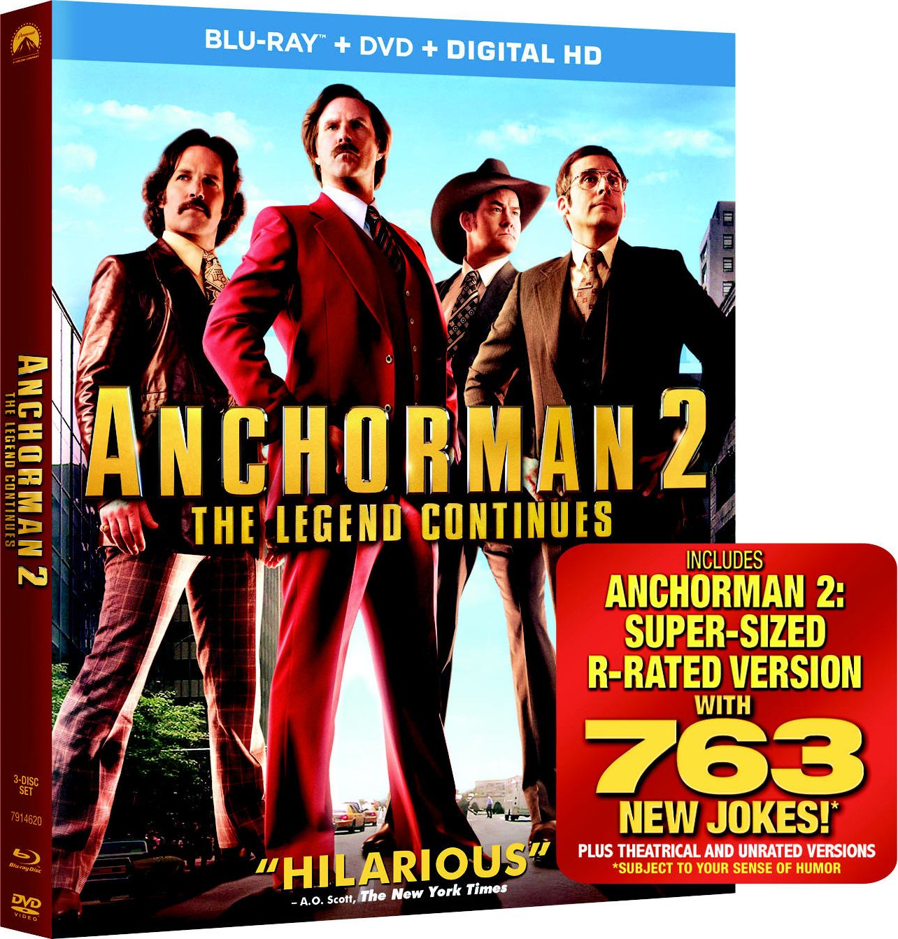 Anchorman 2: The Legend Continues [2 Discs] [Includes Digital Copy] [Blu-ray/DVD]