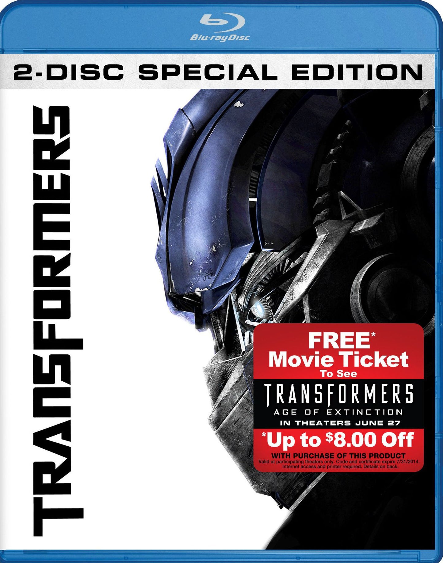 Transformers [2 Discs] [Blu-ray/DVD] [Movie Money]