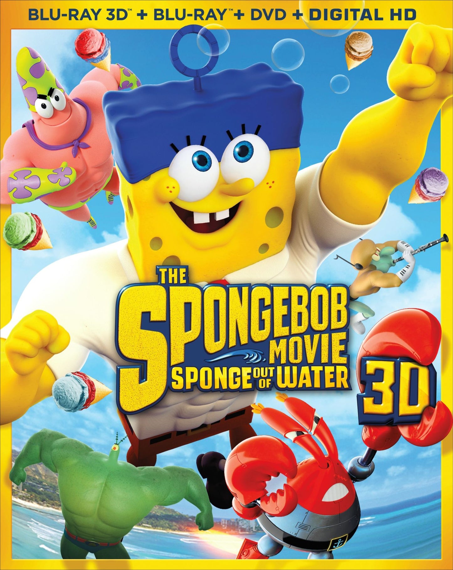 SPONGEBOB MOVIE: (3-D BR W/DVD)