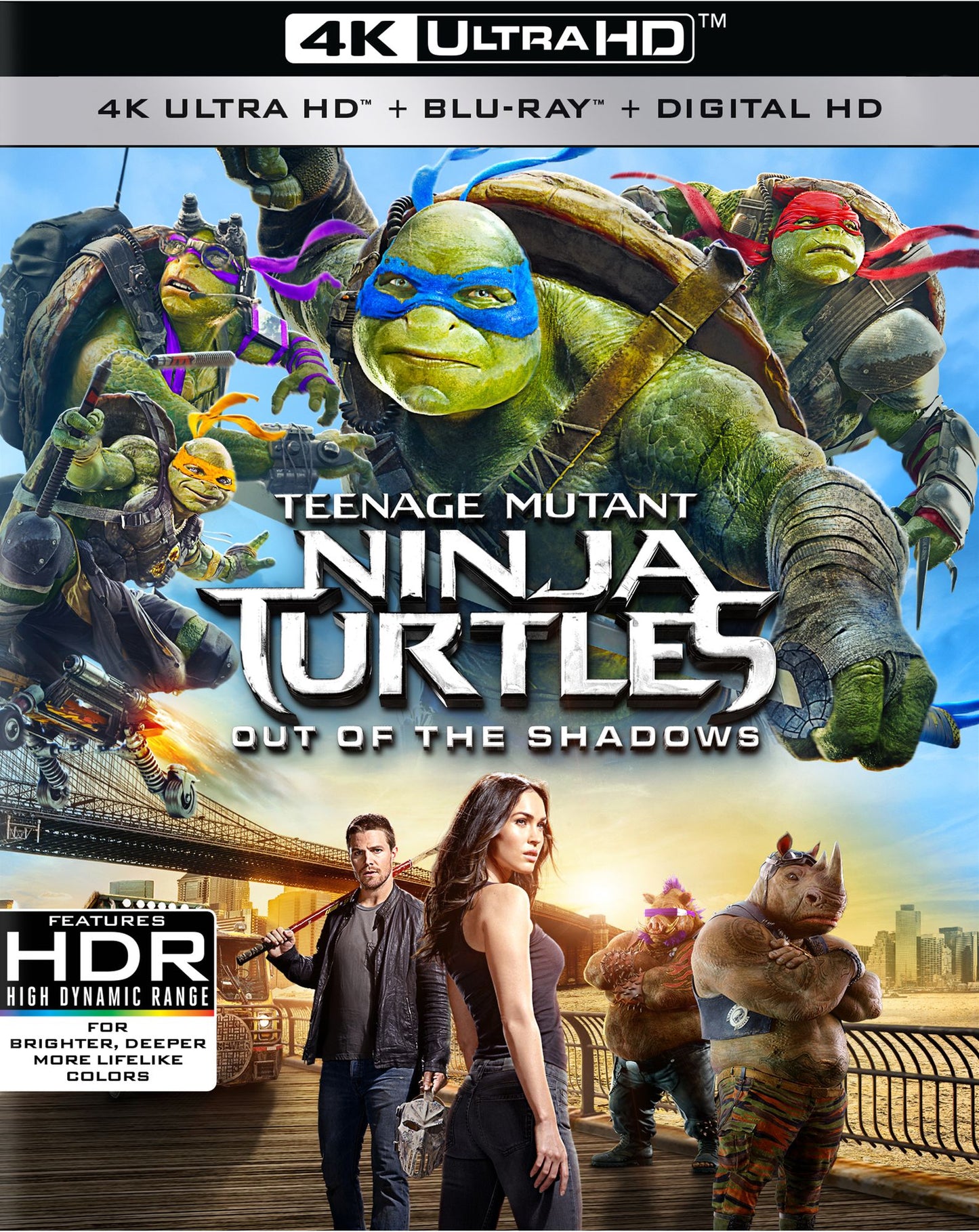 Teenage Mutant Ninja Turtles: Out of the Shadows [4K Ultra HD Blu-ray/Blu-ray]