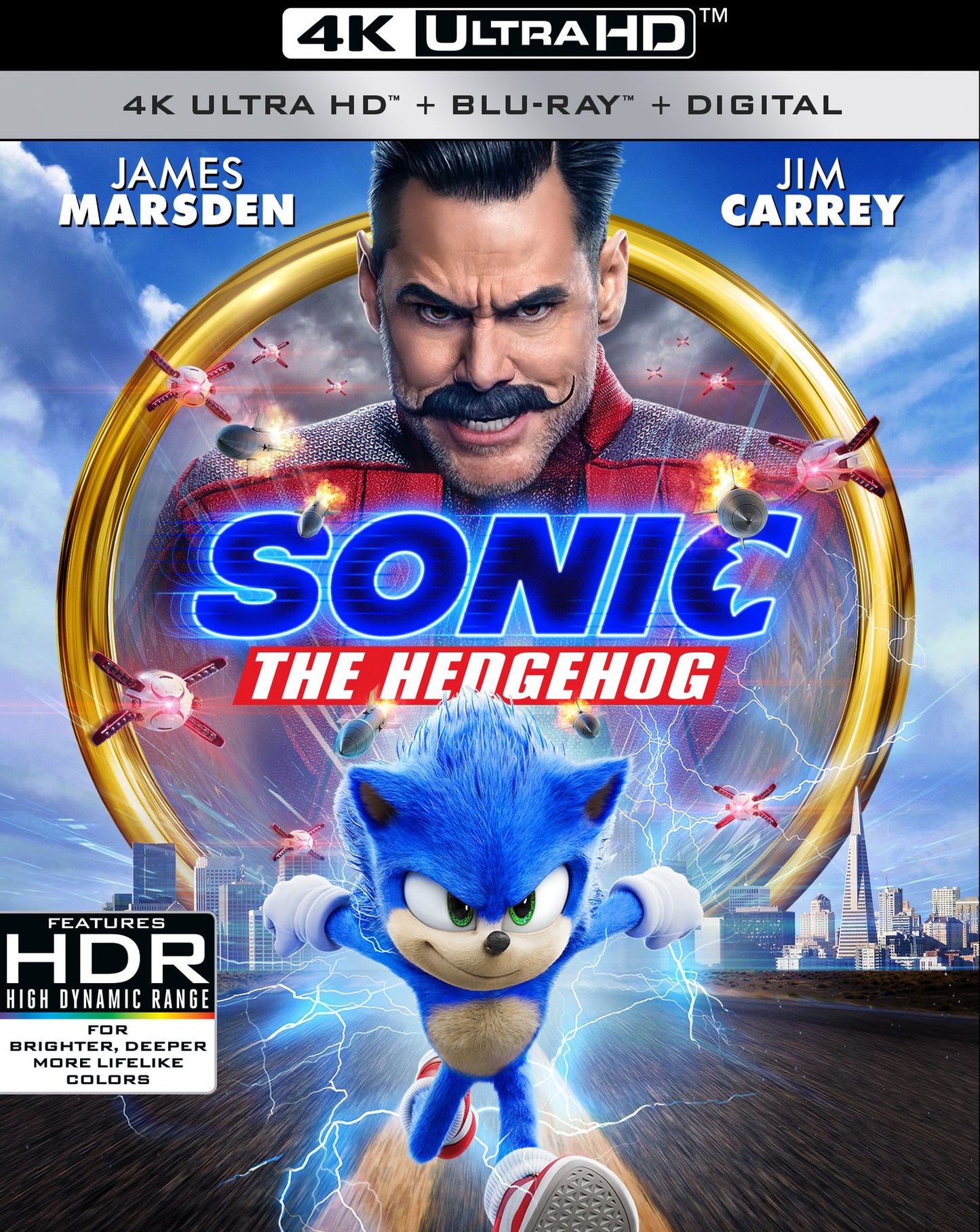 Sonic the Hedgehog [Includes Digital Copy] [4K Ultra HD Blu-ray/Blu-ray]
